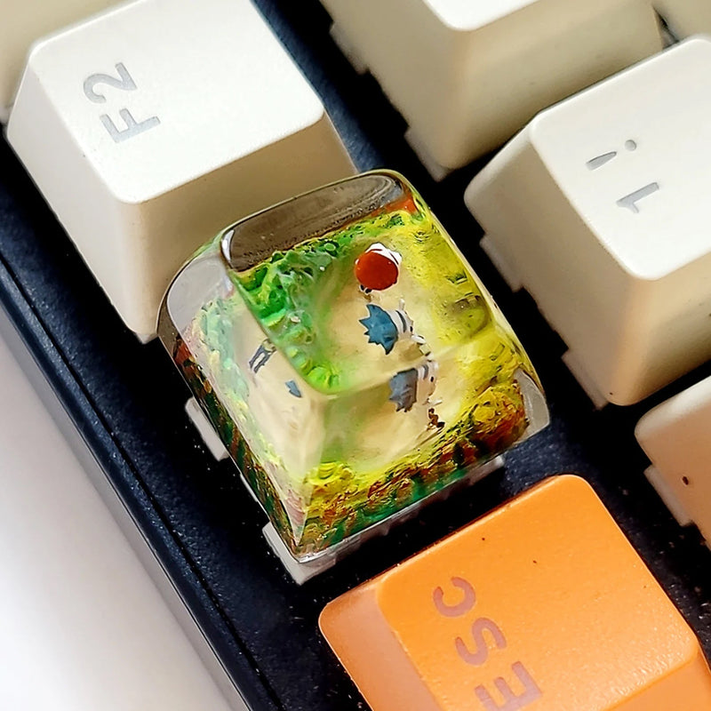 Rick and Morty Artisan Keycaps Epoxy Resin