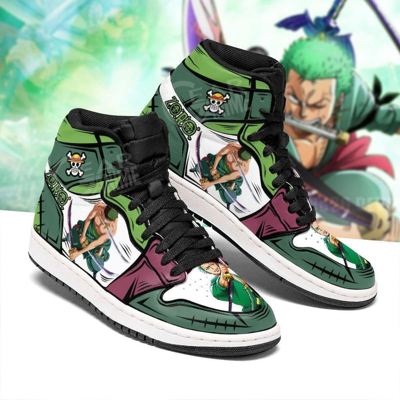 Roronoa Zoro J1 Sneakers Custom Anime Shoes