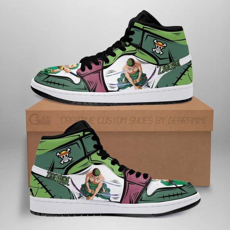 Roronoa Zoro J1 Sneakers Custom Anime Shoes