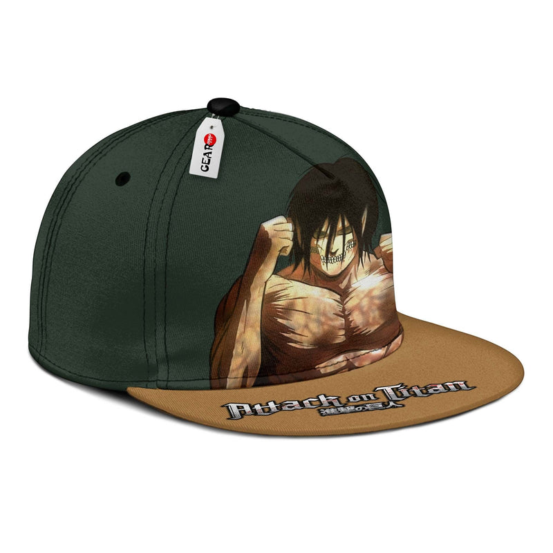 Attack Titan Snapback Hat Custom Shingeki Anime Hat