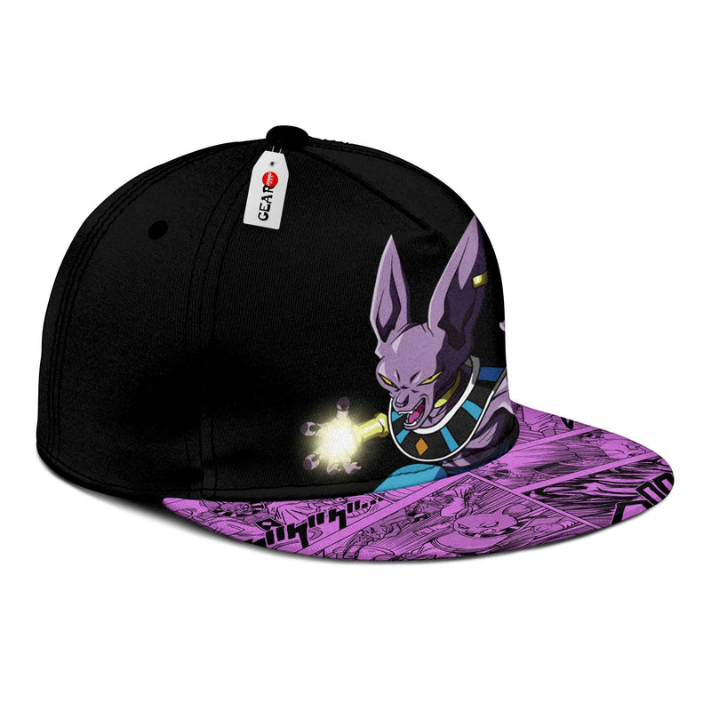 Beerus Cap Hat Custom Anime Dragon Ball Snapback