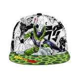 Cell Snapback Hat Custom Dragon Ball Anime Hat Mix Manga