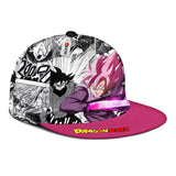 Goku Black Rose Snapback Hat Custom Dragon Ball Anime Hat Mix Manga