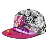 Goku Black Rose Snapback Hat Custom Dragon Ball Anime Hat Mix Manga