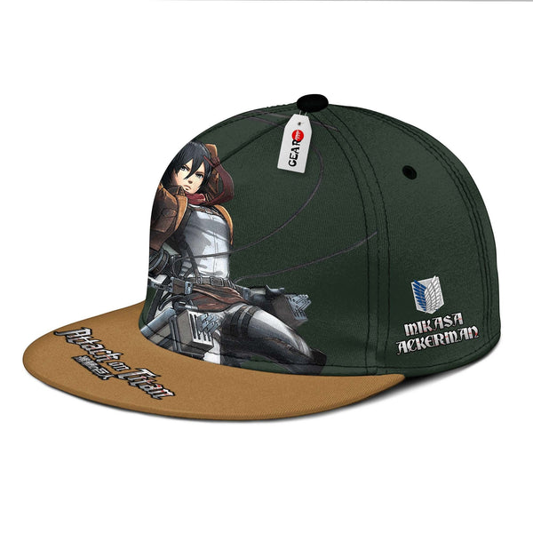 Mikasa Ackerman Snapback Hat Anime Shingeki Hat