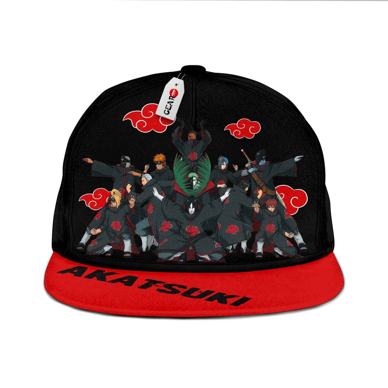 Akatsuki Snapback Hat Custom Anime Hat