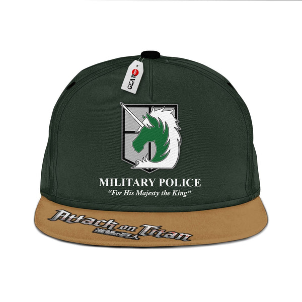 AOT Military Snapback Hat Custom Shingeki Anime Hat