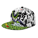 Cell Snapback Hat Custom Dragon Ball Anime Hat Mix Manga