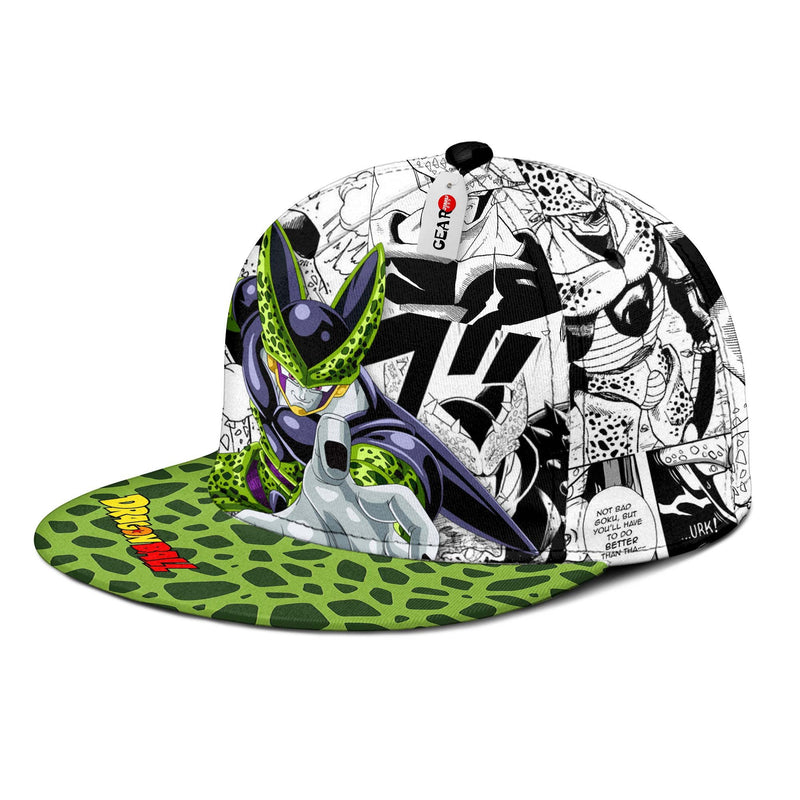 Cell Snapback Hat Custom Dragon Ball Anime Hat Mix Manga