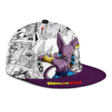 Beerus Snapback Hat Custom Dragon Ball Anime Hat Mix Manga