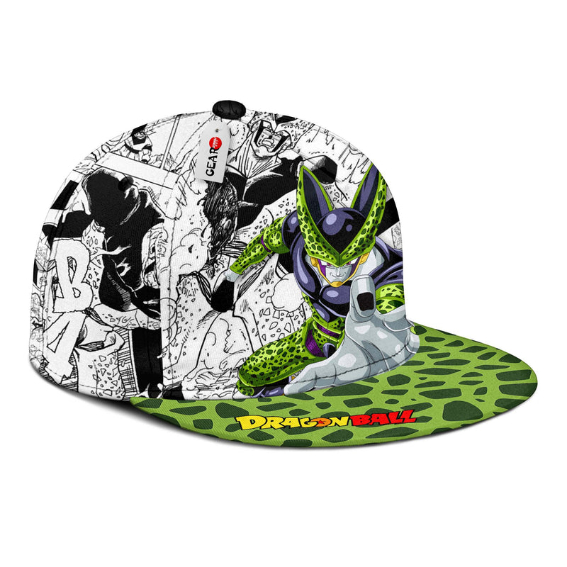 Cell Snapback Hat Custom Dragon Ball Anime Hat Mix Manga