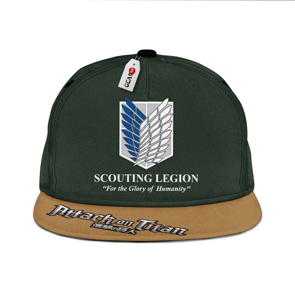 AOT Scout Regiment Snapback Hat Custom Shingeki Anime Hat