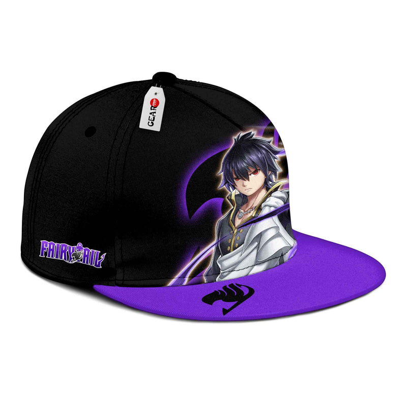 Zeref Dragneel Snapback Hat Custom Fairy Tail Anime Hat