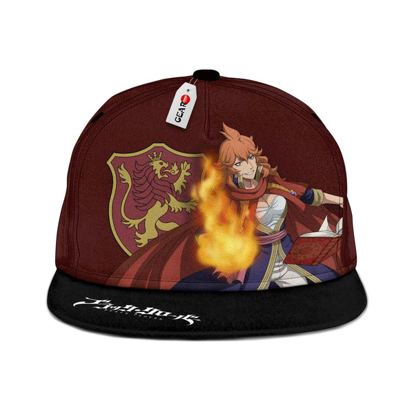 Mereoleona Vermillion Snapback Hat Custom Black Clover Anime Hat