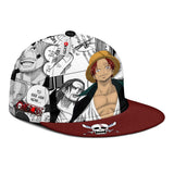 Shanks Snapback Hat Custom One Piece Anime Hat Mix Manga