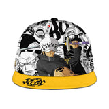 Trafalgar Law Snapback Hat Custom One Piece Anime Hat Mix Manga