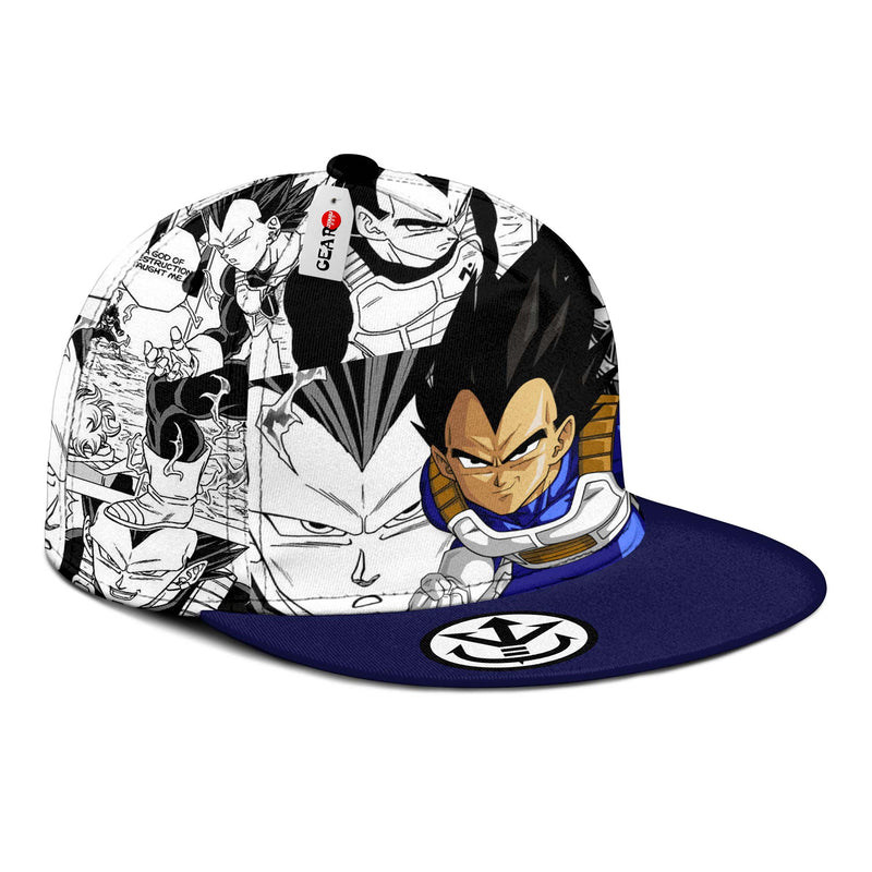 Vegeta Snapback Hat Custom Dragon Ball Anime Hat Mix Manga