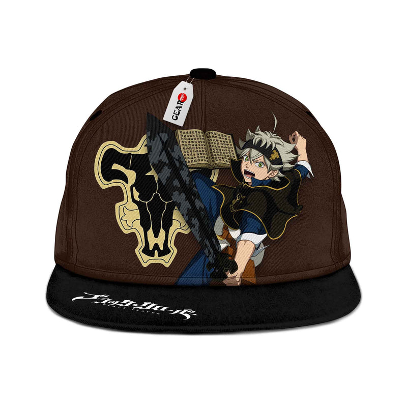 Asta Snapback Hat Custom Black Clover Anime Hat