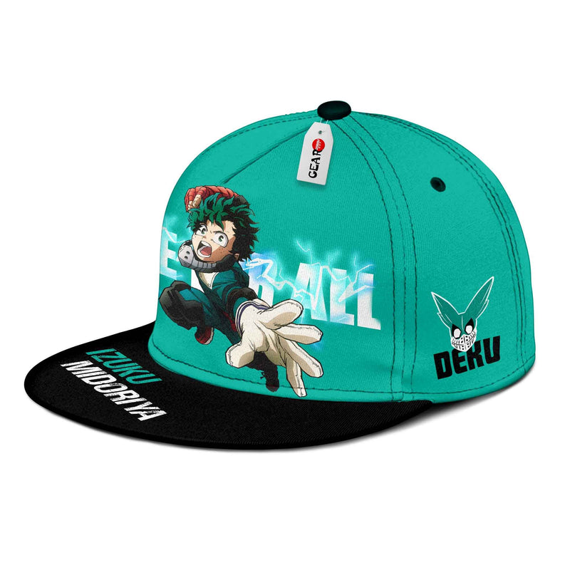 Izuku Midoriya Cap Hat One For All Anime Snapback