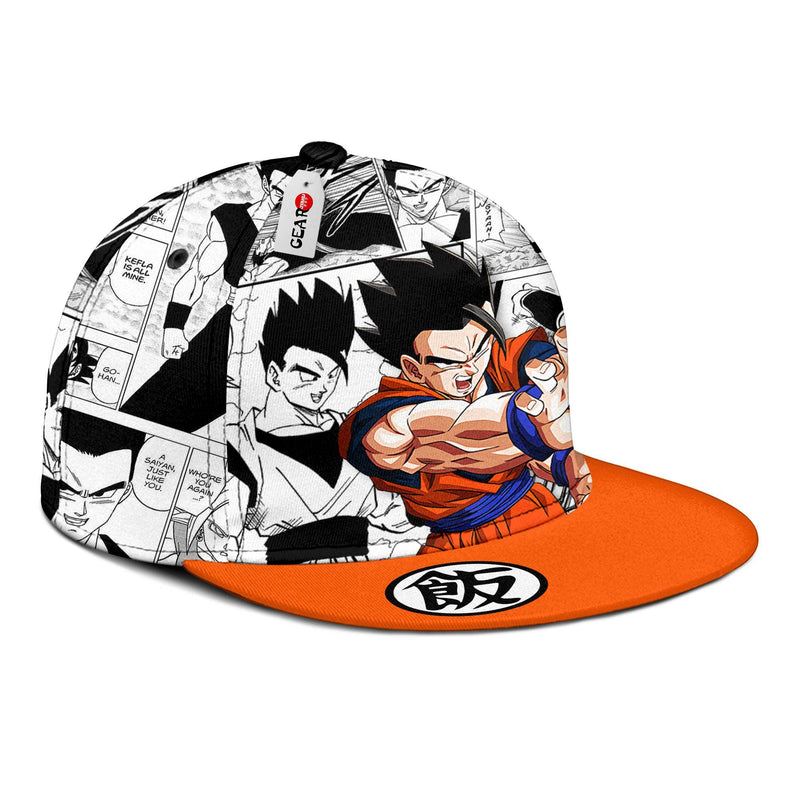 Gohan Snapback Hat Custom Dragon Ball Anime Hat Mix Manga