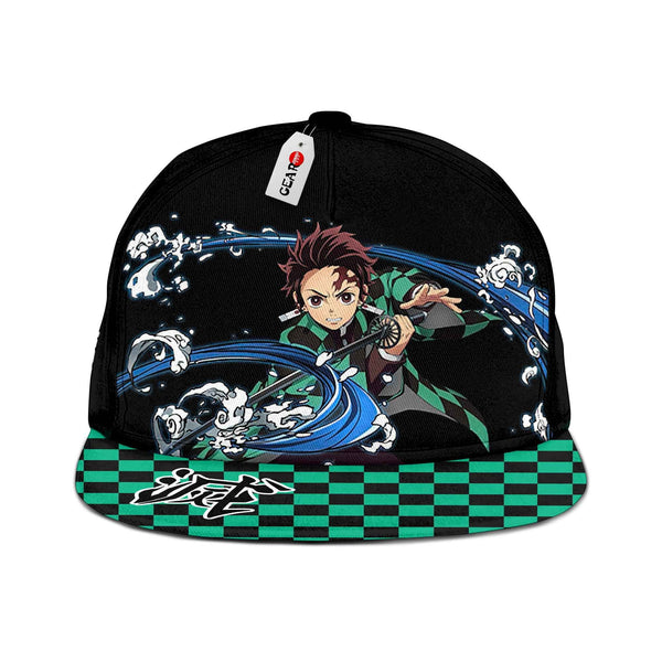 Tanjiro Cap Hat Water Breathing Anime Kimetsu Snapback