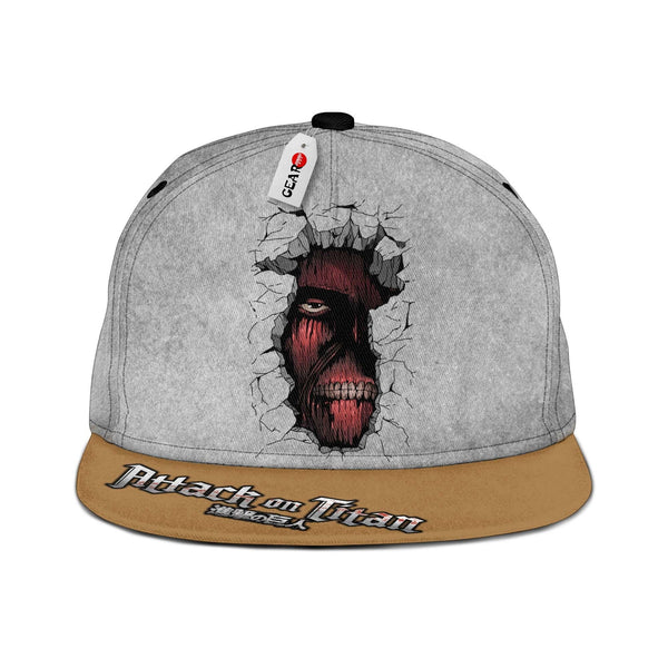 Wall Titan Snapback Hat Custom Shingeki Anime Hat