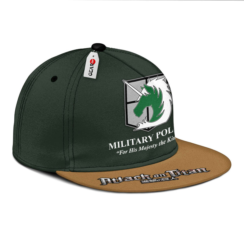 AOT Military Snapback Hat Custom Shingeki Anime Hat