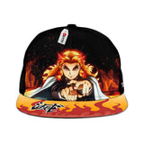 Kyojuro Rengoku Snapback Custom Kimetsu Anime Hat