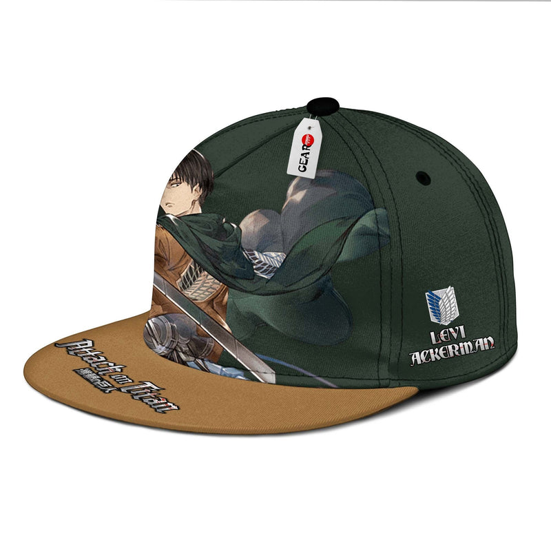 Levi Ackerman Snapback Hat Anime Shingeki Hat