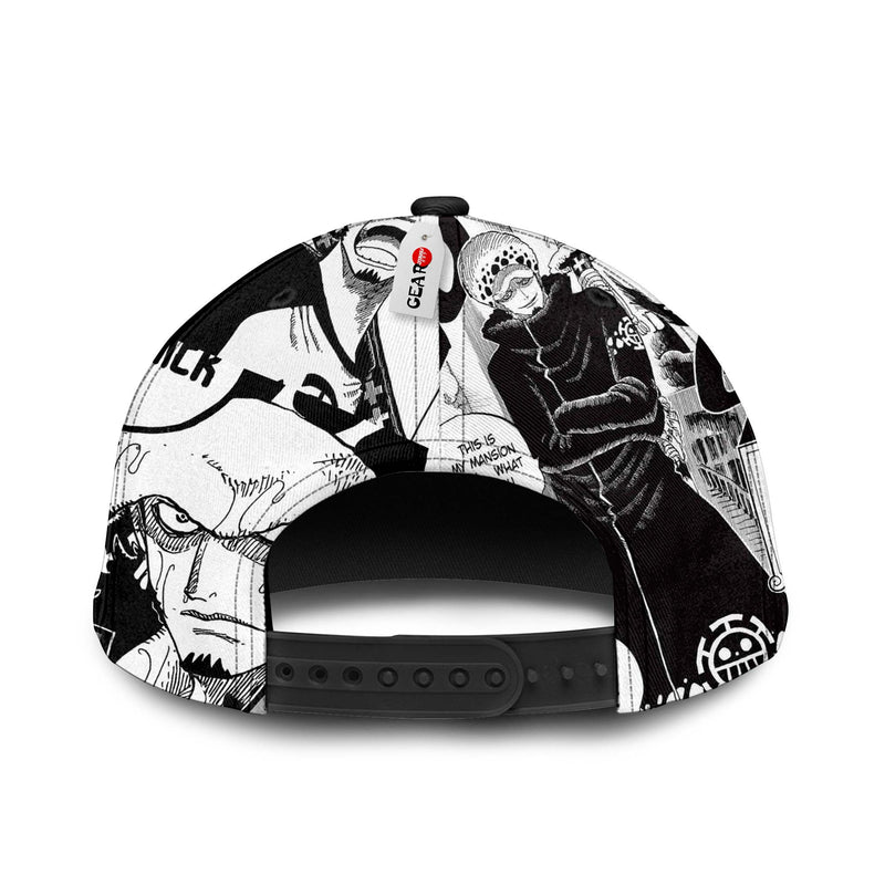 Trafalgar Law Snapback Hat Custom One Piece Anime Hat Mix Manga