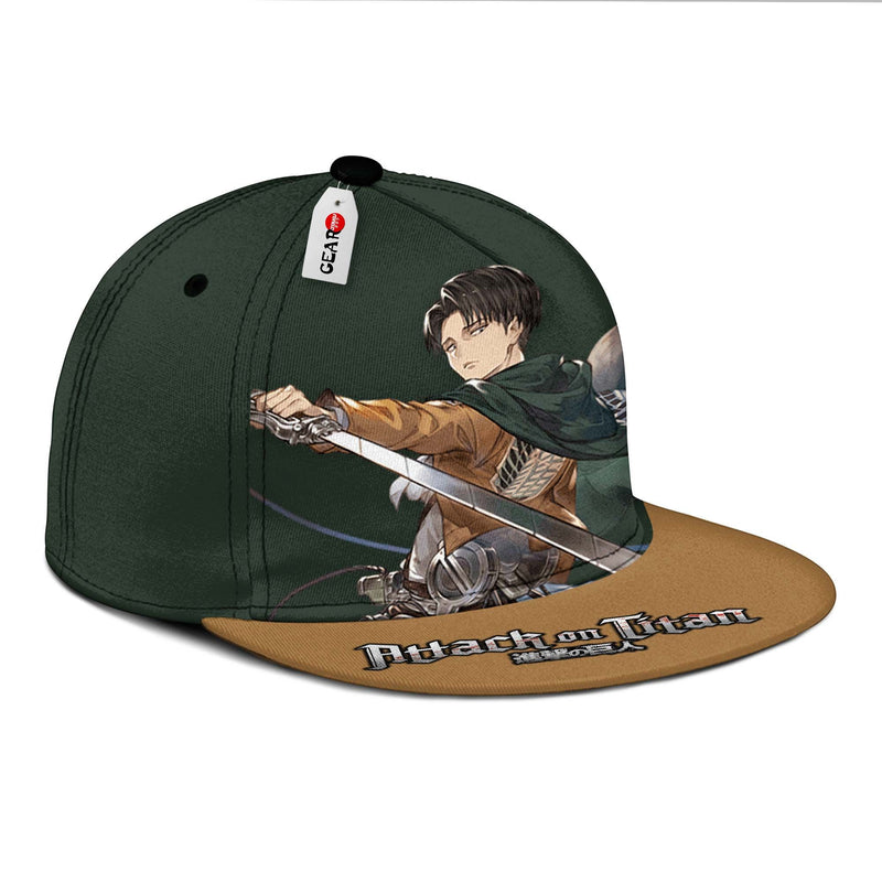 Levi Ackerman Snapback Hat Anime Shingeki Hat