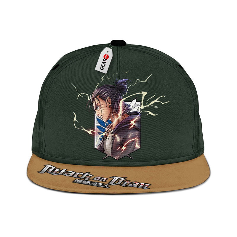 AOT Final Season Eren Snapback Hat Custom Shingeki Anime Hat