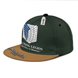 AOT Scout Regiment Snapback Hat Custom Shingeki Anime Hat