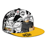 Trafalgar Law Snapback Hat Custom One Piece Anime Hat Mix Manga