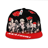 Akatsuki Team Snapback Hat Custom Anime Hat