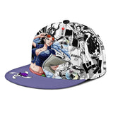 Nico Robin Snapback Hat Custom One Piece Anime Hat Mix Manga