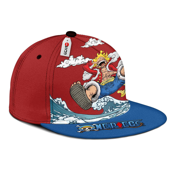 Luffy Gear 5 Awakening Snapback Hat Anime One Piece Hat