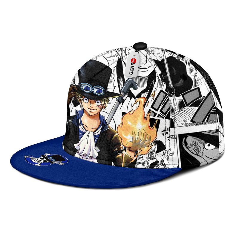 Sabo Snapback Hat Custom One Piece Anime Hat Mix Manga