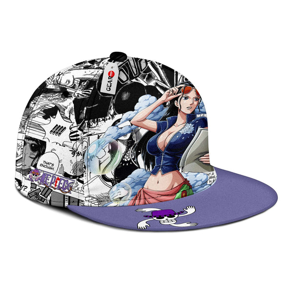 Nico Robin Snapback Hat Custom One Piece Anime Hat Mix Manga