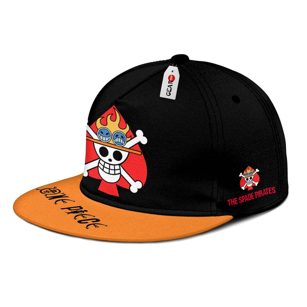 The Spade Pirates Hat Cap One Piece Anime Snapback Hat