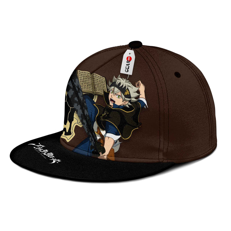 Asta Snapback Hat Custom Black Clover Anime Hat