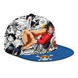 Monkey D Luffy Snapback Hat Custom One Piece Anime Hat Mix Manga