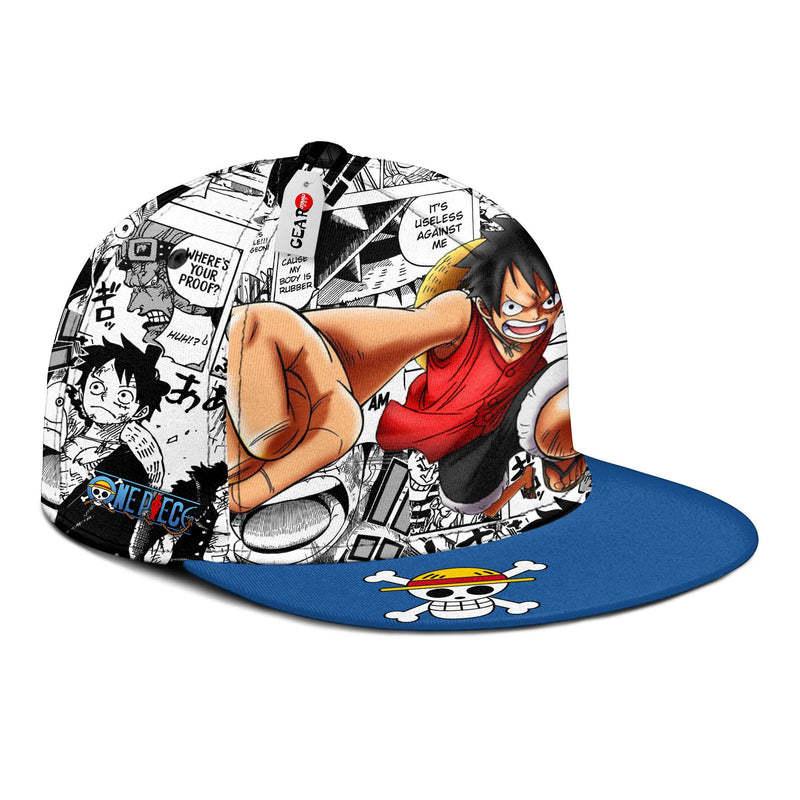 Monkey D Luffy Snapback Hat Custom One Piece Anime Hat Mix Manga