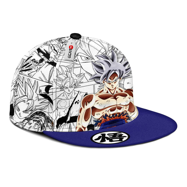 Goku Ultra Instinct Snapback Hat Custom Dragon Ball Anime Hat Mix Manga