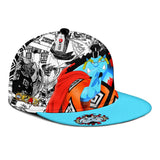 Jinbe Snapback Hat Custom One Piece Anime Hat Mix Manga