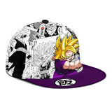 Gohan Super Saiyan Snapback Hat Custom Dragon Ball Anime Hat Mix Manga