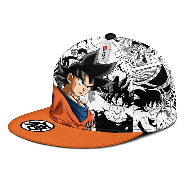 Goku Snapback Hat Custom Dragon Ball Anime Hat Mix Manga