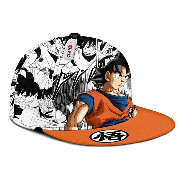 Goku Snapback Hat Custom Dragon Ball Anime Hat Mix Manga