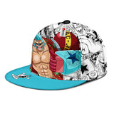 Franky Snapback Hat Custom One Piece Anime Hat Mix Manga