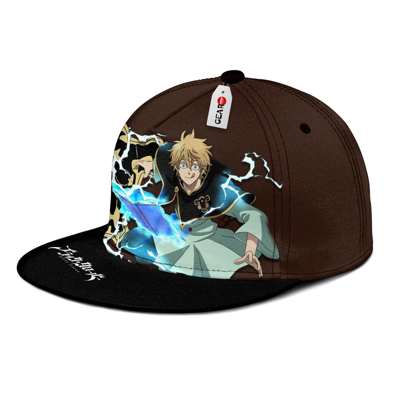 Luck Voltia Snapback Hat Custom Black Clover Anime Hat